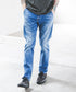 MR.OLIVE / SUPER STRETCH DENIM / USED WASH SLIM PANTS / ミスターオリーブ スーパーストレッチデニム / ユーズドウォッシュ スリムパンツ